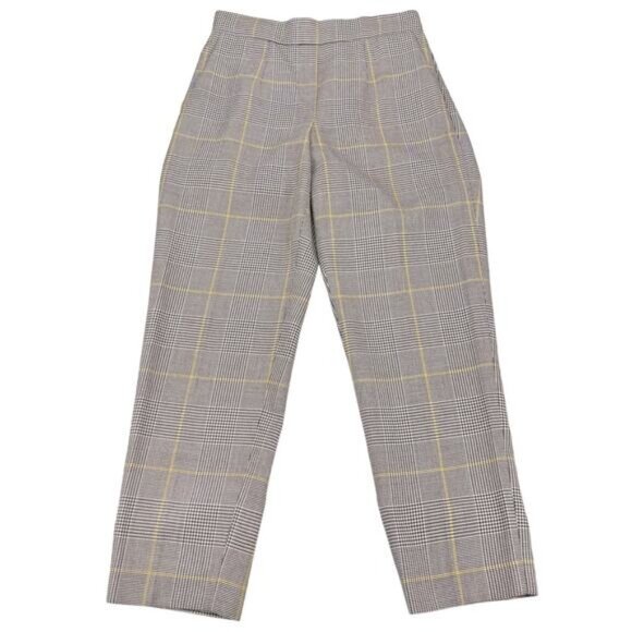 Aritzia Babaton Conan Plaid Crop Trouser Women's Size 2 - Picture 3 of 8